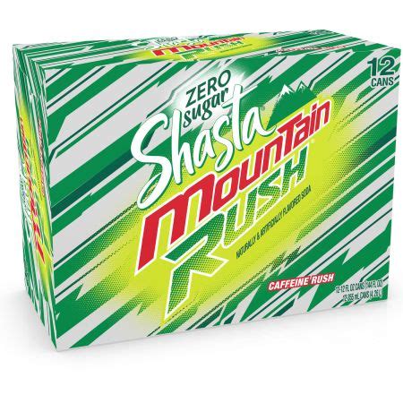 Bomgaars Shasta Zero Sugar Mountain Rush Soda 12 Pack Sodas