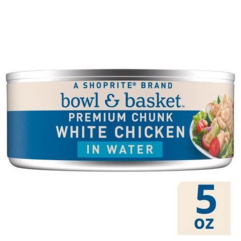 Bowl Basket Premium Chunk White Chicken In Water 5 Oz The Fresh Grocer Bowl Basket Premium Chunk White Chicken In Water 5 Oz The Fresh Grocer