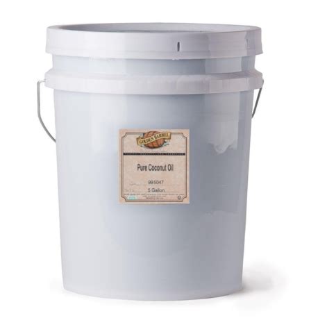 Bulk Coconut Oil For Cooking 5 Gallon Coconut Oil Pail 38 Lb Refined Cooking Oil For Baking Frying Commercial Coconut Oil