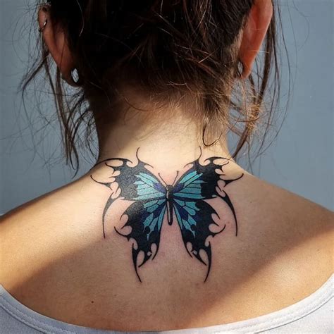 Butterfly Tattoo Going Down Neck At Tyson Walsh Blog Butterfly Tattoo Going Down Neck At Tyson Walsh Blog
