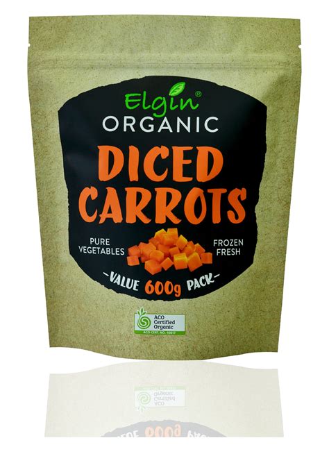 Buy Elgin Organic Carrot Diced 600G Sydney Same Day Delivery Frozberries
