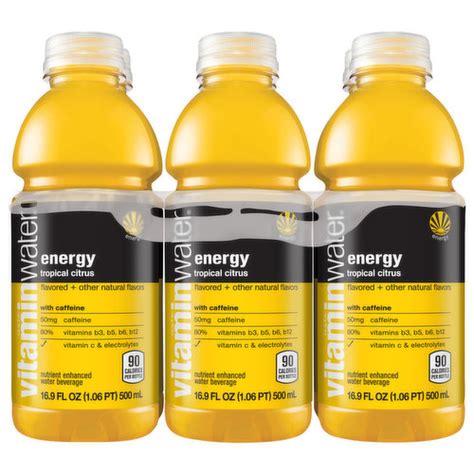 Buy Vitaminwater Energy Tropical Citrus Nutrient Enhanced Flavored Water Beverage Bottle 20 Fl Oz From Dollar General Instore