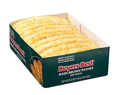 Buyers Best Hash Brown Patties 22 5 Oz Joe V S Smart Shop Low Prices Quality Groceries