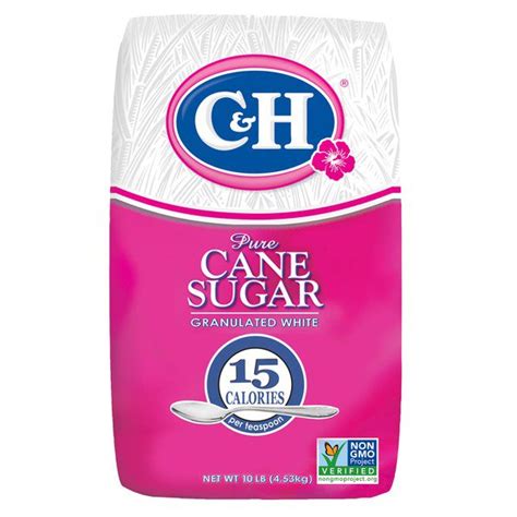 C Amp H Pure Cane Granulated Sugar 25 Lbs Costco Food Database