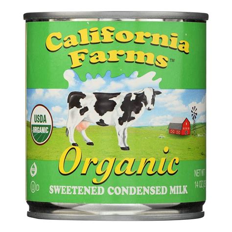 California Farms Organic Sweetened Condensed Milk 14 Oz Case Of 24 California Farms Organic Sweetened Condensed Milk 14 Oz Case Of 24