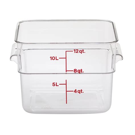 Cambro 12Sfscw135 Camwear 12 Qt Clear Camsquare Containers