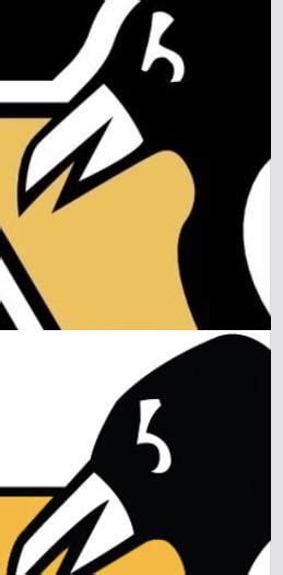 Can Anyone Explain To Me Why There Are 2 Variations Of The Skating Penguin Logo R Penguins Can Anyone Explain To Me Why There Are 2 Variations Of The Skating Penguin Logo R Penguins