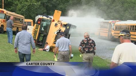 Carter County Schools Organize Mock School Bus Crash Look To Practice Safety