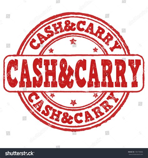 Cash Carry Grunge Rubber Stamp On Stock Vector Royalty Free 196778906 Shutterstock