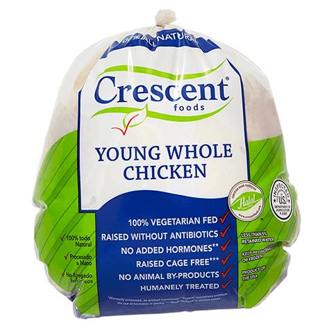 Catalog Meat Chicken Crescent Foods Halal Young Whole Chicken 2 5 3 5 Lbs