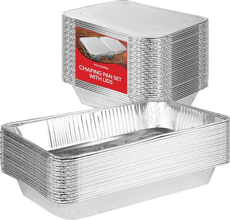 Chafing Dish Buffet Set With Cover Disposable 21X13 5 Pack 9X13 Chafing Dish Buffet Set With Cover Disposable 21X13 5 Pack 9X13