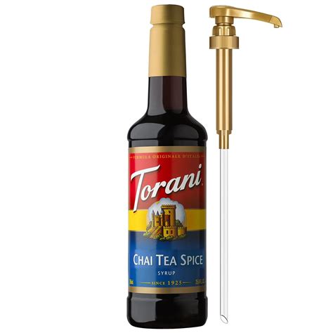Chai Tea Spice Flavor Syrup For Beverages Torani Chai Tea Spice Syrup 25 4 Oz Bottle For Coffee Beverages Outdoor Rainwear