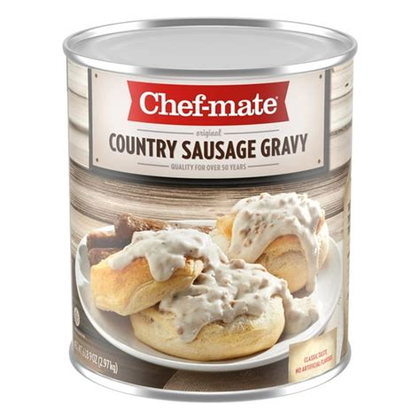Chef Mate Country Sausage Gravy No Artificial Flavors 105 Oz Can