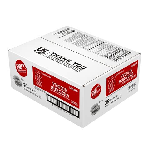 Chefs Line Three Grain Veggie Burger Us Foods Chef Amp 39 Store