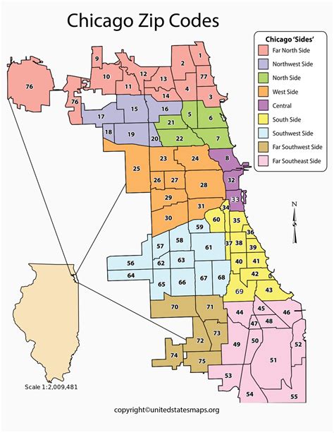 Chicago Zip Code Map