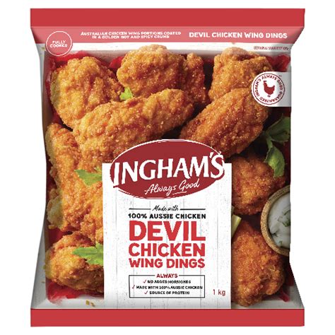 Chicken Wing Dings Devil 1Kg Arctic Food Wholesalers