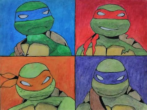 Child Amp 39 S Drawing Teenage Mutant Ninja Turtles Tattoo On