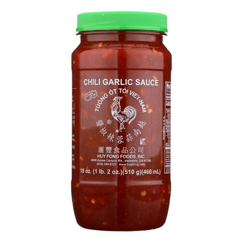 Chili Garlic Sauce Huy Fong 18 Oz Importfood