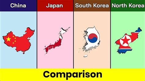 China Vs Japan Vs South Korea Vs North Korea Country Comparison Data Around The World China Vs Japan Vs South Korea Vs North Korea Country Comparison Data Around The World