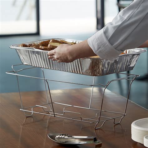 Choice Chrome Wire Chafer Stand For Full Size Disposable Pans