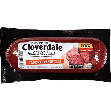 Cloverdale Summer Sausage Beef Tangy Same Day Delivery Or Pickup Hornbacher S