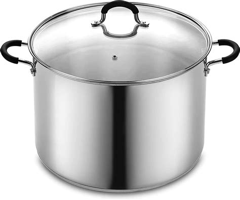 Cook N Home Stockpot Sauce Pot Induction Pot With Lid Professional Sta Newayusa