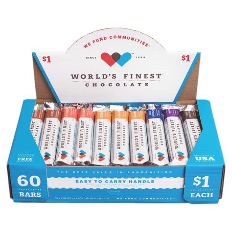 Counter Display World S Finest Chocolate Bar 60 Ct Assorted Walnut Creek Foods Counter Display World S Finest Chocolate Bar 60 Ct Assorted Walnut Creek Foods
