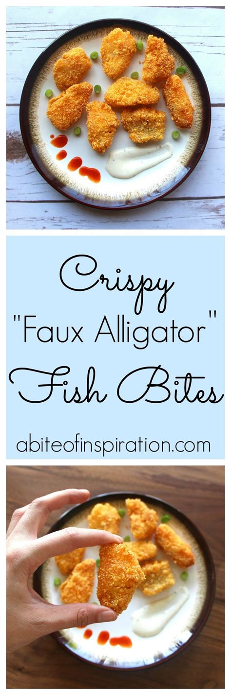 Crispy Faux Alligator Fish Bites