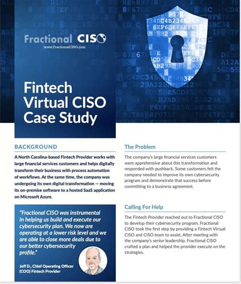 Cybersecurity Analyst Fractional Ciso Virtual Ciso