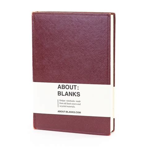 Dark Red Notebook About Blanks Dark Red Notebook About Blanks