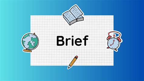 Definition Meaning Of Brief In English Picture Dictionary