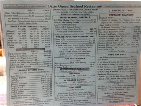 Dixie Queen Seafood Restaurant Menu Dixie Queen Seafood Farmville Visit Greenville Nc Australia Farmville Restaurants Nc