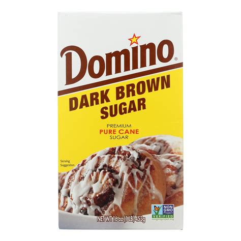 Domino Dark Brown Sugar Pure Cane Sugar 16 0 Oz Domino Dark Brown Sugar Pure Cane Sugar 16 0 Oz