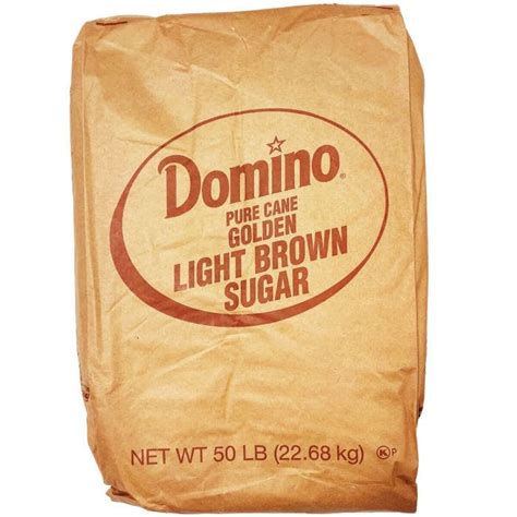 Domino Pure Cane Light Brown Sugar 50Lb Stover Company Domino Pure Cane Light Brown Sugar 50Lb Stover Company