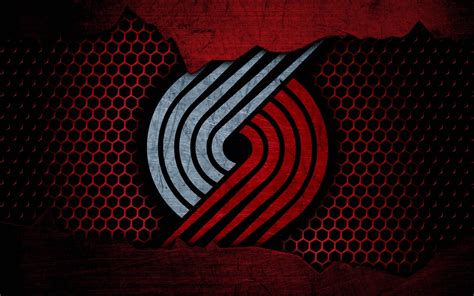 Download Portland Trail Blazers Grunge Metal Wallpaper Wallpapers Com