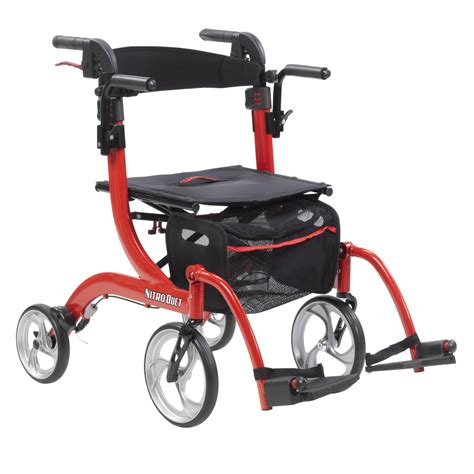 Drive Medical Nitro Duet Rollator And Transport Chair