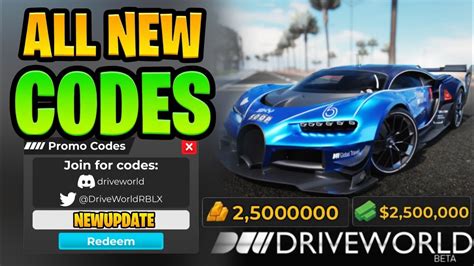 Drive World Codes