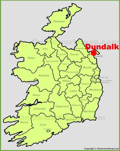 Dundalk Map Ireland