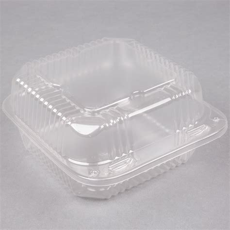 Durable Packaging Pxt 900 Duralock 9 X 9 X 3 Clear Hinged Lid Plastic Container 100 Pack Durable Packaging Pxt 900 Duralock 9 X 9 X 3 Clear Hinged Lid Plastic Container 100 Pack