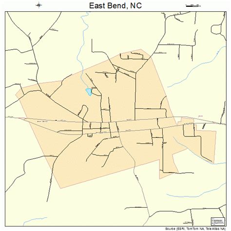 East Bend North Carolina Street Map 3719320
