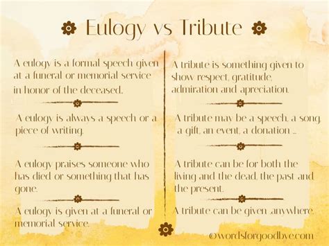 Elegy vs Eulogy: Unveil Key Differences
