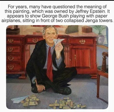 Epstein Weird Ass Painting Wtf 9Gag