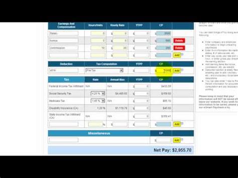 Esmart Paycheck Calculator Free Payroll Tax Calculator 2026