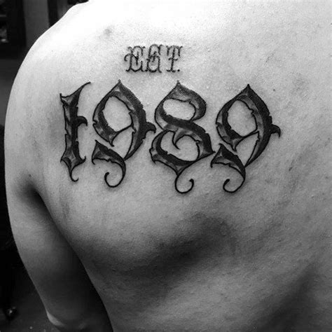 Est 1989 Tattoo Design
