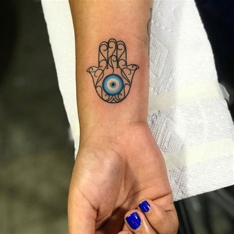 Evil Eye Tattoo On Hand Forearm Tattoo Ideas