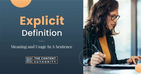 Unlocking the Mystery of Explicit Content Meaning: What You Need to Know