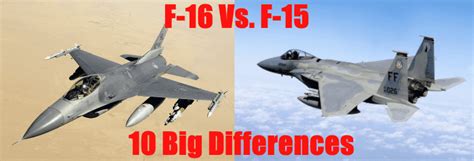 F 15 Vs F 16 Top 10 Differences Between The Fighter Jets