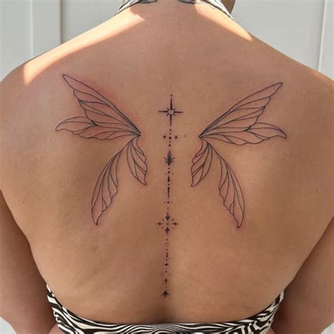 Fairy Wing Back Tattoo Spine Tattoos For Women Back Tattoo Women Fairy Wing Back Tattoo Spine Tattoos For Women Back Tattoo Women