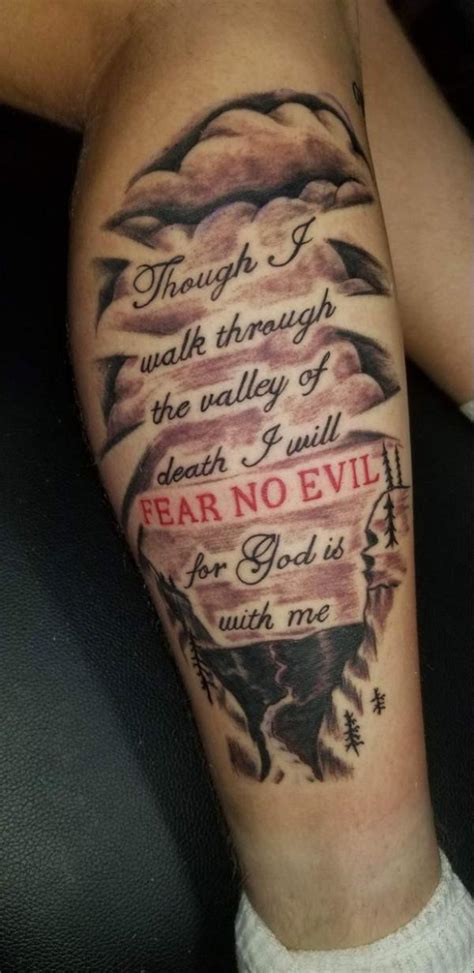 Fear No Evil Tattoo Designs Christian Tattoos For Men