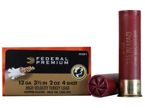 Federal Premium Mag Shok Turkey 12 Ga Ammo 2 3 4 5 Copper Plated Lead Federal Premium Mag Shok Turkey 12 Ga Ammo 2 3 4 5 Copper Plated Lead